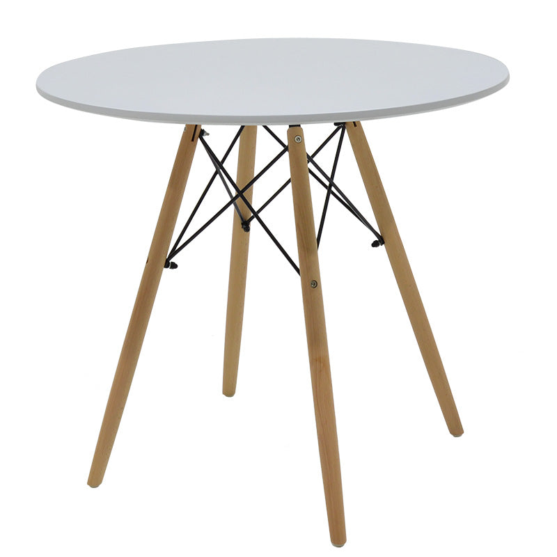 Julita-Gaston pakoworld dining table set of 3 in natural-white shade Φ80x73cm