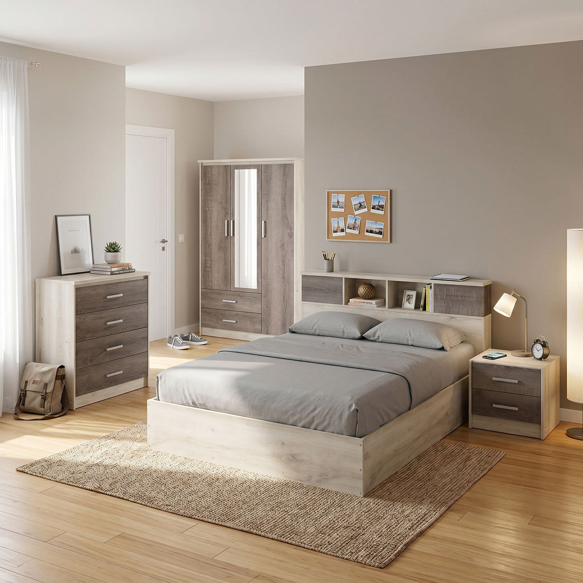DreamCatcher 5 student bedroom furniture package set of 4 pcs