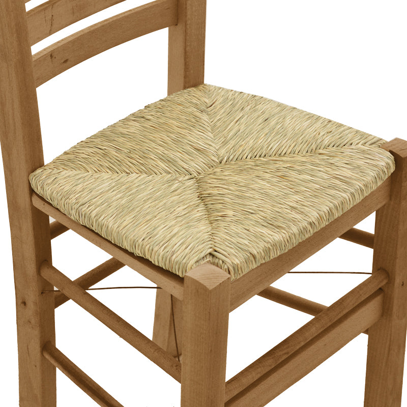 Coffee shop chair with mat Ronson-Charchie pakoworld walnut wood 42x40x89cm