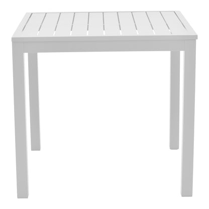 Kliton dining table - Clutch set of 5 pakoworld aluminum in white shade 80x80x74cm