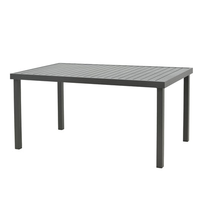 Dining table Moly-Kliton A set of 5 pakoworld aluminum and anthracite textilene 150x80x74cm