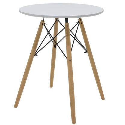 Ezra-Julita pakoworld dining table set of 3 pp-mdf in white-natural color D60x73cm