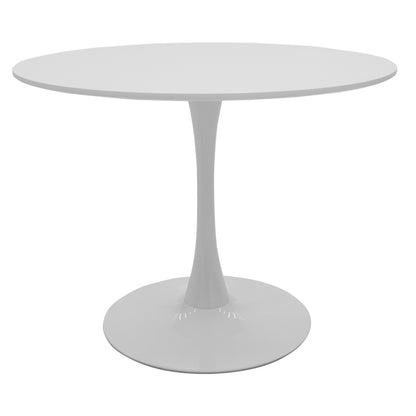 Julita-Balou pakoworld dining table set of 5 pp-mdf in white color D100x75cm