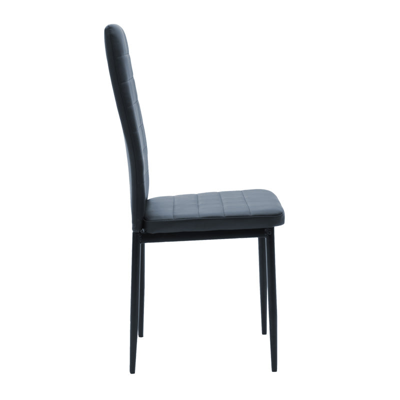 Dining table set of 5 pieces Manka-Parker madf in black-sonoma color 110x80x77cm