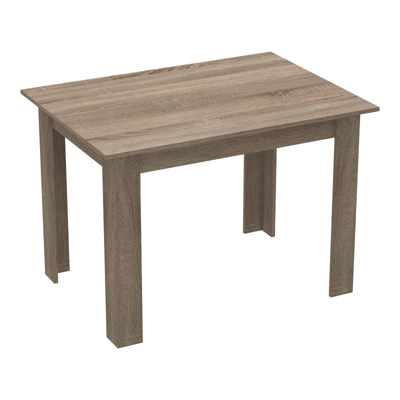 Dining table set of 5 pieces Manka-Parker madf in black-sonoma truffle color 110x80x77cm