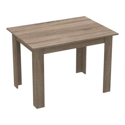 Dining table set of 5 pieces Manka-Parker madf in black-sonoma truffle color 110x80x77cm