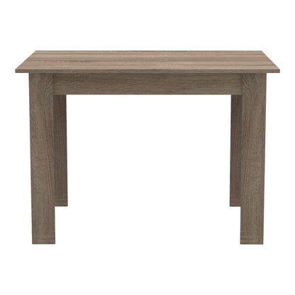 Dining table set of 5 pieces Manka-Parker madf in black-sonoma truffle color 110x80x77cm