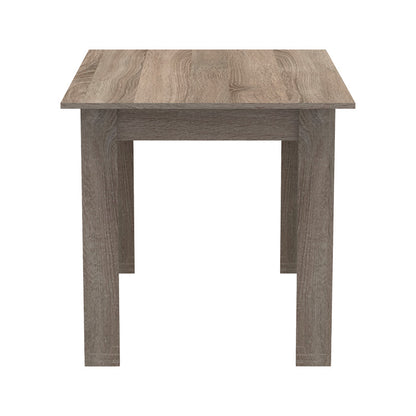 Dining table set of 5 pieces Manka-Parker madf in black-sonoma truffle color 110x80x77cm