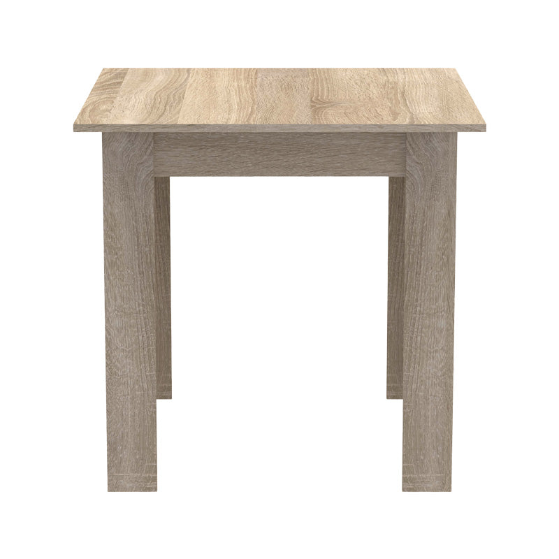 Dining table set of 3 pieces Manka-Parker madf in black-sonoma color 80x80x77cm