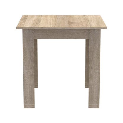 Dining table set of 3 pieces Manka-Parker madf in black-sonoma color 80x80x77cm