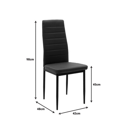 Dining table set of 3 pieces Manka-Parker madf in black-sonoma color 80x80x77cm
