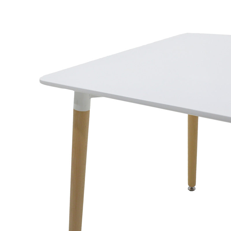 Dining table Natali-Gaston set of 3 pieces in white 80x80x76cm