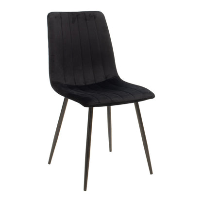 Dining table Natali-Noor set of 5 pcs MDF black-natural legs 120x80x76cm