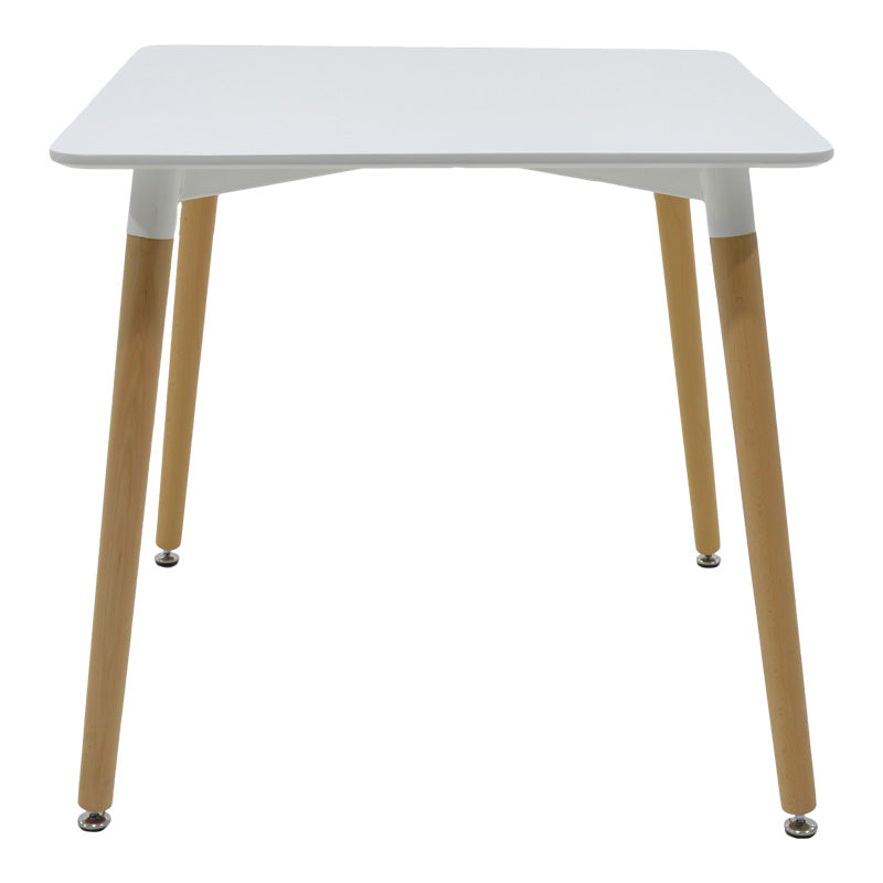 Dining table Natali-Noor set of 3 pcs MDF white-beige-natural legs 80x80x76cm