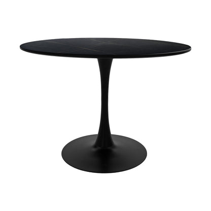 Dining table Balou-Parker set of 5pcs black-anthracite D120x73cm