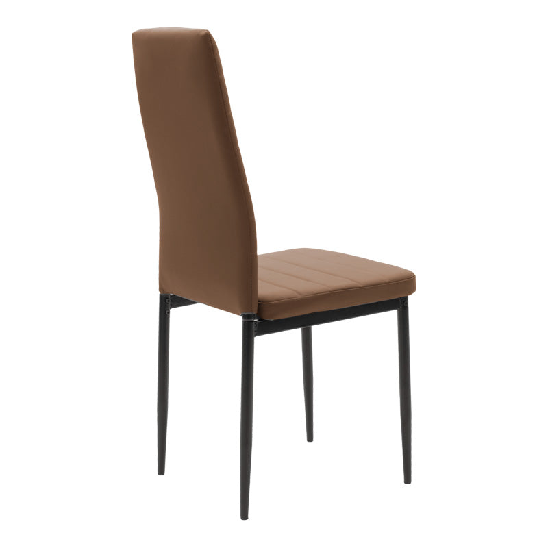 Dining table Balou-Parker set of 5 pcs black-brown D120x73cm