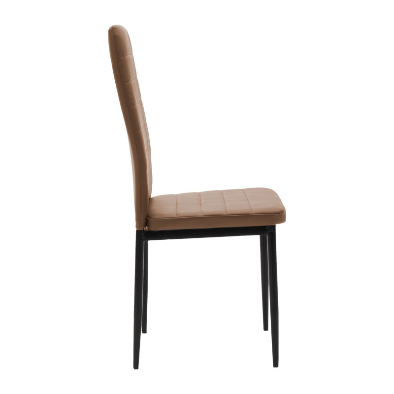 Dining table Balou-Parker set of 5 pcs black-brown D120x73cm
