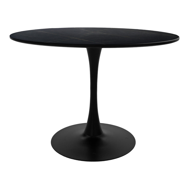 Dining table Balou-Parker set of 5 pcs black-brown D120x73cm