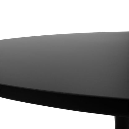 Dining table Balou-Parker set of 5 pcs black-brown D120x73cm