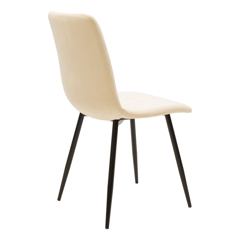 Dining table Balou-Noor set of 5 MDF black-beige D120x73cm