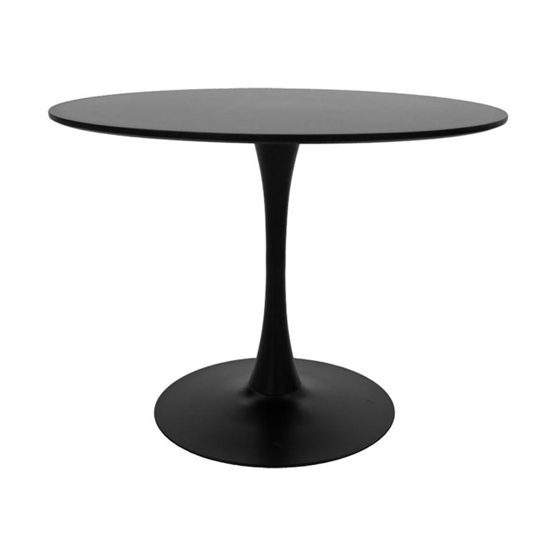 Dining table Balou-Noor set of 5 MDF black-beige D120x73cm