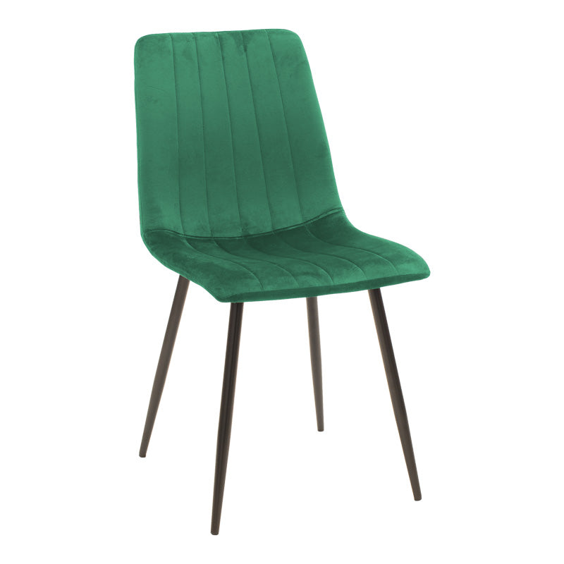Dining table Balou-Noor set of 5 MDF black-green D100x73cm