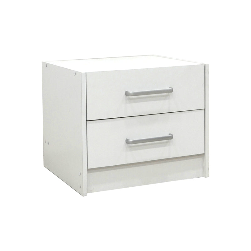 Olympus White Bedroom Set with Bed 140x200cm Set of 4pcs
