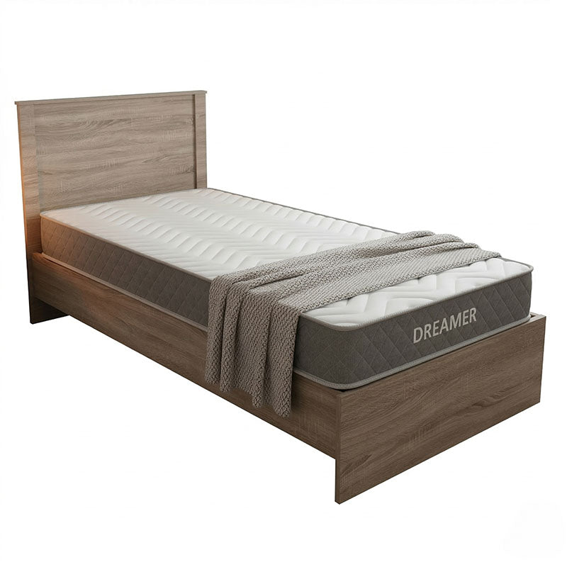 Bed with mattress Athos-Dreamer sonoma 90x190cm