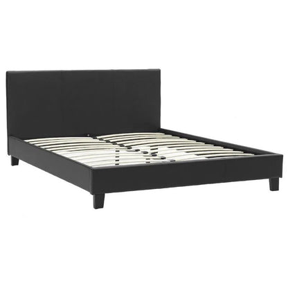 Bed with mattress Nevil-Dreamer pu black 150x200cm