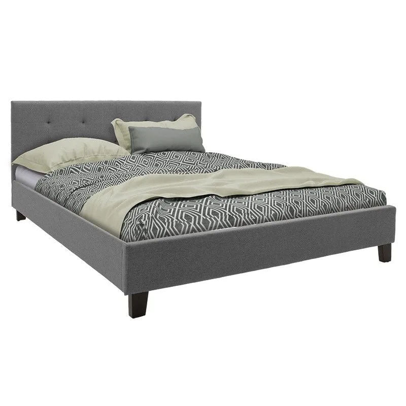 Bed with mattress Mago-Dreamer anthracite fabric 160x200cm