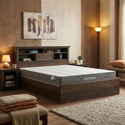 Bed with mattress Mozart-Dreamer walnut 160x200cm