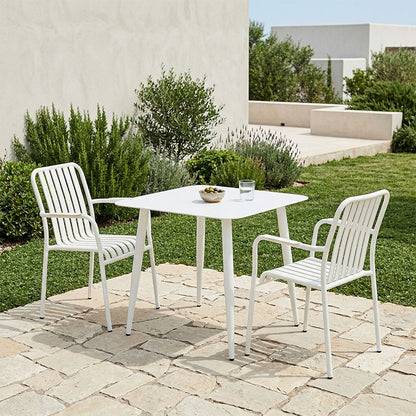 Dining set Heven Vista set of 3 pices black aluminum 80x80x72cm
