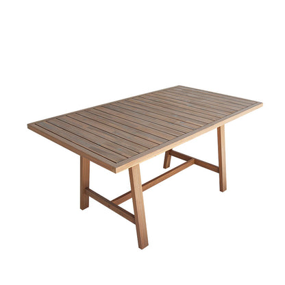Malibu dining table 9 pcs solid acacia wood 180x90x75cm
