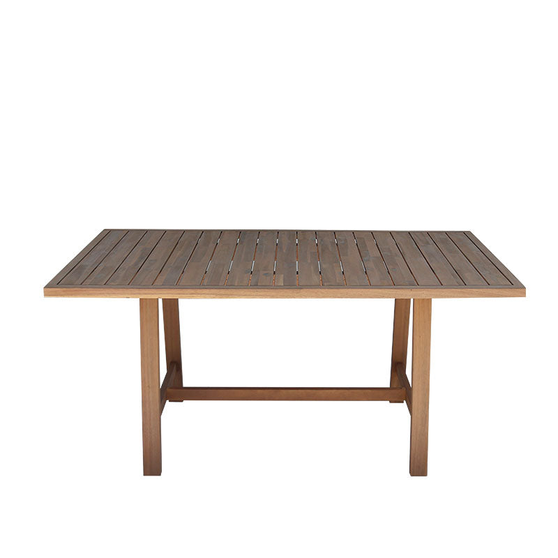 Malibu dining table 7 pcs solid acacia wood 160x90x75cm
