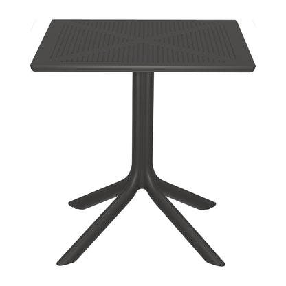 Dining table Groovy Zoi 3 pcs anthracite PP 60x60x76cm