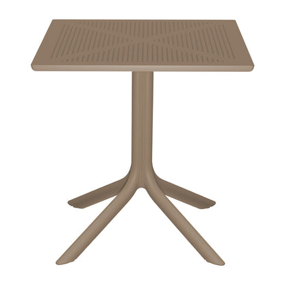 Dining table Groovy Hush 3 pcs cappuccino PP 60x60x76cm