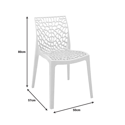 Dining table Groovy Hush 3 pcs cappuccino PP 60x60x76cm