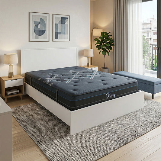 Bed with mattress Athos-Resty white 160x200cm