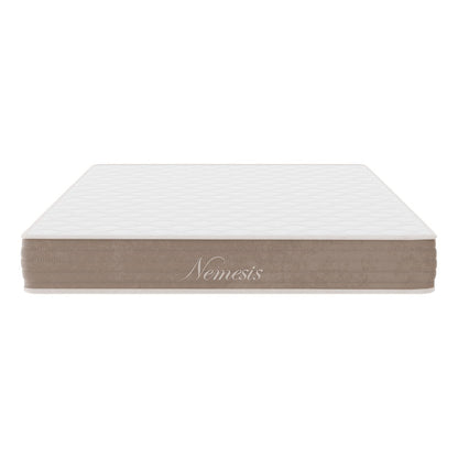 Bed with mattress Nevil-Nemesis anthracite fabric 150x200cm