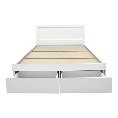 Bed with mattress and drawer Olympus-Nemesis white 100x200cm