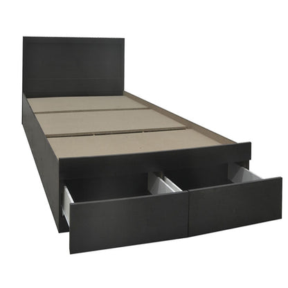 Bed with mattress and drawer Olympus-Perfecto wenge 100x200cm