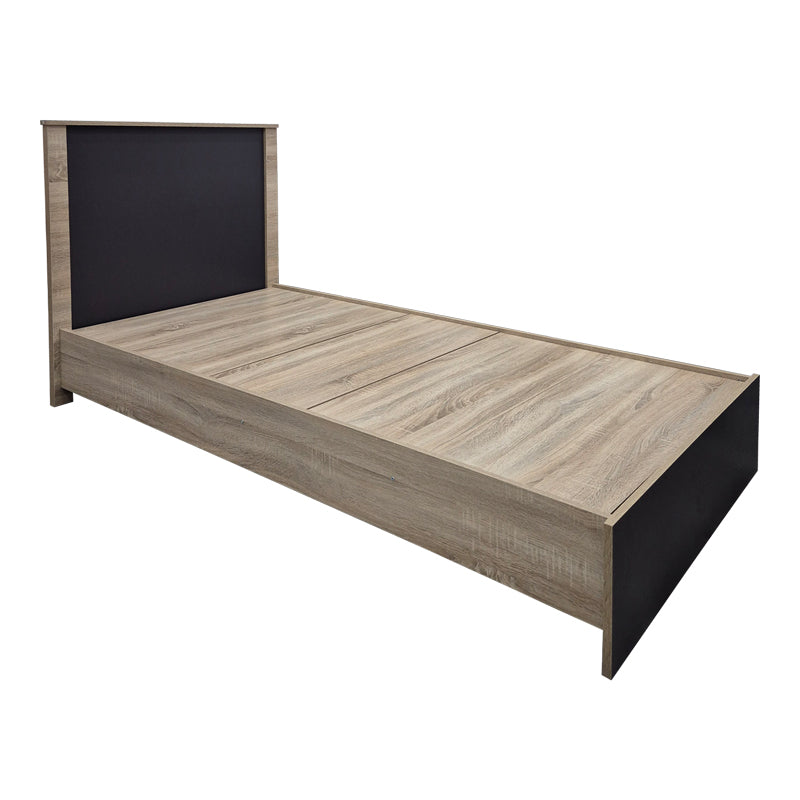 Bed with mattress Athos Sleepy sonoma–anthracite 90x190cm