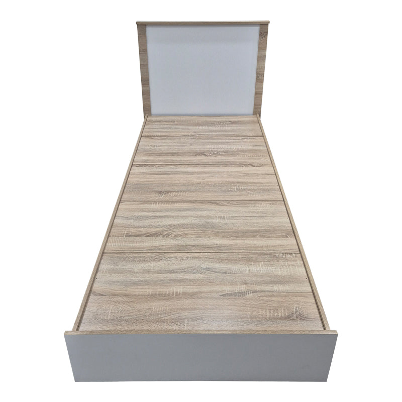 Bed with mattress Athos Sleepy sonoma white 90x190cm