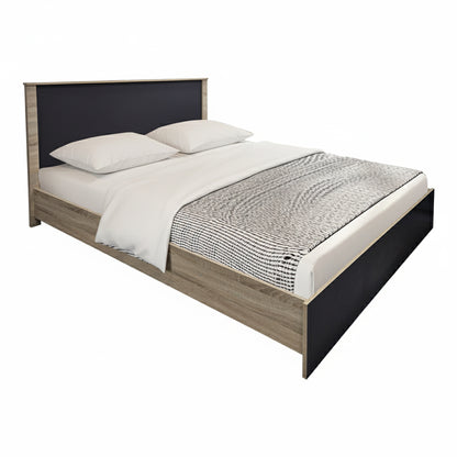 Bed with mattress Athos Sleepy pakoworld sonoma anthracite 160x200cm