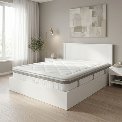 Bed with mattress Athos Utopia white 160x200cm