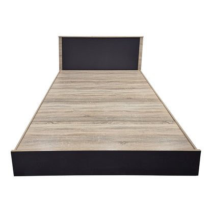 Bed with mattress Athos Utopia sonoma and anthracite 160x200cm