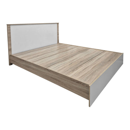 Bed with mattress Athos Utopia sonoma and white 160x200cm
