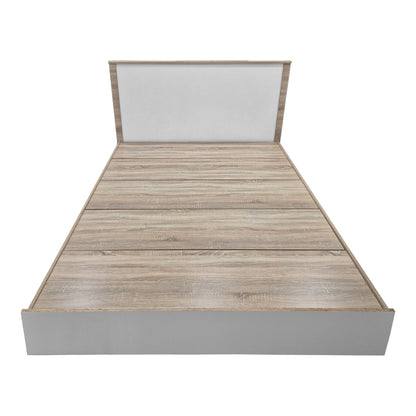 Bed with mattress Athos Utopia sonoma and white 160x200cm