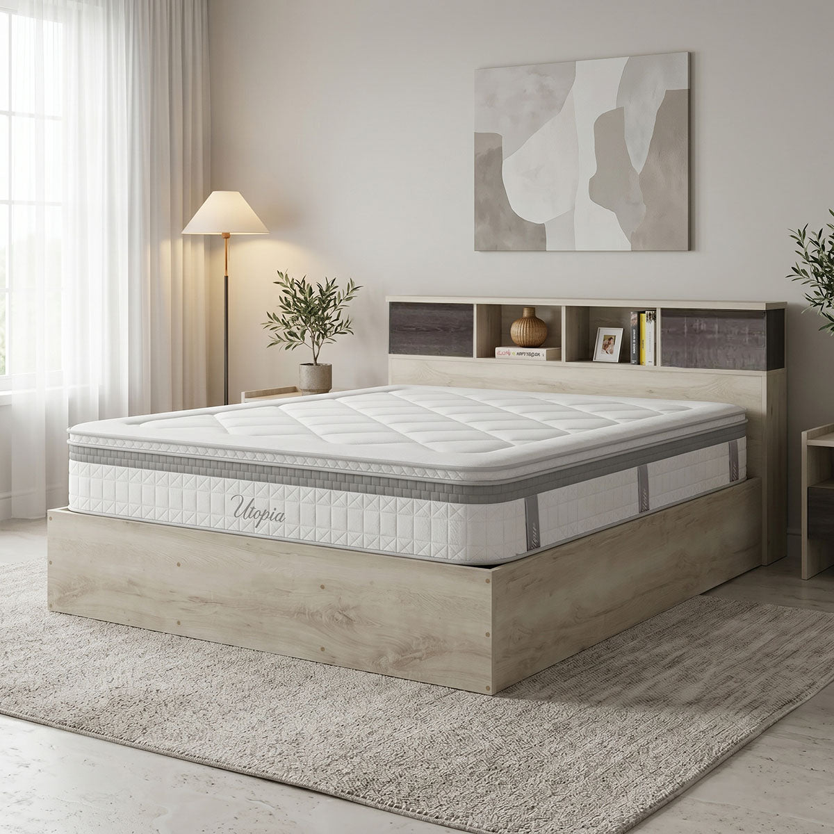 Bed with mattress Olympus Utopia castillo toro 160x200cm