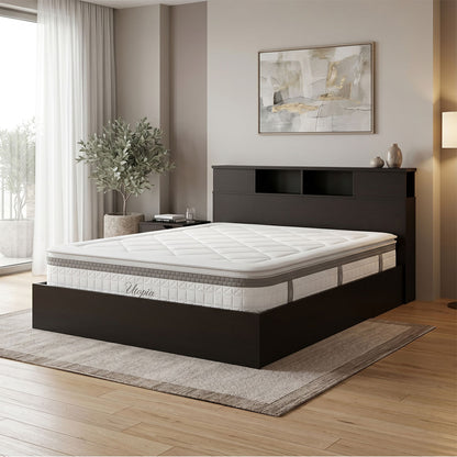 Bed with mattress Olympus Utopia wenge 160x200cm